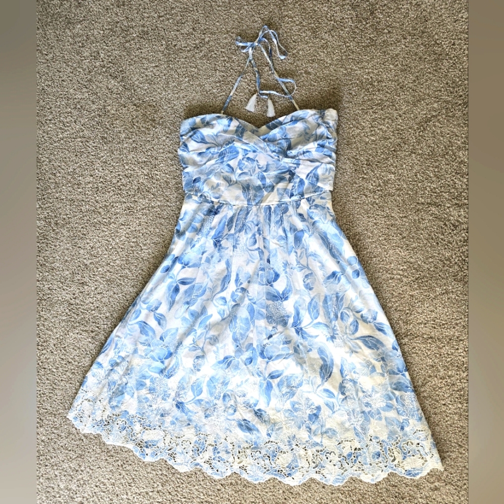 White House Black Market Halter/Strapless Sundress